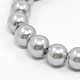 Bracciali di perle di vetro elastico BJEW-D068-8mm-13-2