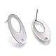 Accessoires de puces d'oreilles en 304 acier inoxydable STAS-L238-072P-2