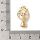 Латунные микро проложить кубического циркония раз за застежками KK-B098-08G-03-3
