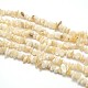 Perles de coquillage blanc naturel BSHE-O049-A-01-1