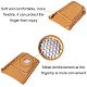 FINEFINDING 2Pack/Box Leather Coin Thimble Sheepskin Sewing Thimble with Metal Tip Finger Protector for Quilting Craft TOOL-PH0016-08-4