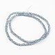 Chapelets de perles en verre électroplaqué EGLA-P018-1mm-FR-B03-2