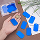 BENECREAT 30 Packs Blue Shield Shape Stamping Blanks with 3.5mm Hole Aluminum Blank Pendants for DIY Decorative Craft Pet Dog ID Tags ALUM-BC0001-67-3