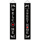 Panneau en polyester suspendu à la porte rectangulaire pour le festival HJEW-WH0036-02F-1