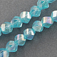 Chapelets de perles en verre électroplaqué EGLA-R031-12mm-M-2