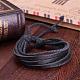 Unisex Multi-strand Leather Cord Bracelets BJEW-BB15557-6