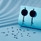 Unicraftale 100pcs accessoires de boucle d'oreille en boule de fer KK-UN0001-33-3