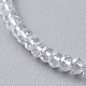 Galvanoplastie perles de verre anklets AJEW-AN00279-4