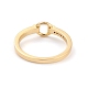 真鍮製マイクロペーブクリアキュービックジルコニアフィンガー指輪  エナメル  リング  ゴールドカラー  usサイズ6 3/4(17.1mm) RJEW-O042-02G-A-3