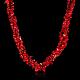 Марочные красные коралловые ожерелья из бисера чипов NJEW-BB16519-E-2