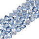 Chapelets de perles en verre transparent électrolytique EGLA-N002-29-F01-1
