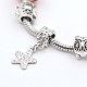 Mixte Style perles en alliage de style européen bracelets BJEW-P049-19-4