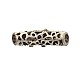 Hollow Elephant Antique Silver Plated Alloy Rhinestone Curved Tube Beads RB-J525-01AS-2