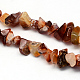 Natural Red Agate Stone Bead Strands G-R192-B13-1