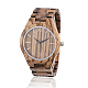 Relojes de pulsera de madera zebrano WACH-H036-36-1