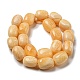 Natural Orange Calcite Beads Strands G-I259-02-5