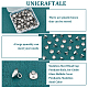 Unicraftale 100 pièces 201 pendentifs en acier inoxydable STAS-UN0042-25A-5