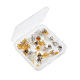 Chgcraft 60 pièces multi-pétales fleur en laiton casquettes de perles couleur mélangée perle entretoises pour la fabrication de bijoux bricolage KK-CA0001-01-4