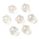 Placage uv perles acryliques irisées arc-en-ciel OACR-A014-03A-1