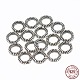 Tailandia 925 anillos de enlace de plata esterlina STER-T002-27AS-1