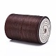 平らなワックス糸ストリング  マイクロマクラメコード  革縫い用  ココナッツブラウン  0.8mm  約109.36ヤード（100m）/ロール YC-P003-A06-2
