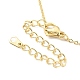 Coeur de zircone cubique avec collier pendentif mot amour NJEW-F293-02A-G-4