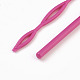 プラスチック弾性糸通しは弾性バンドツールを着用  DIY衣類縫製  濃いピンク  58.2cm TOOL-WH0049-05-2