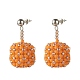 Boucles d'oreilles pendantes en perles de rocaille japonaises toho EJEW-JE04762-03-3
