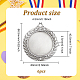 FINGERINSPIRE 6pcs Blank Award Medals 43.5mm Silver Medals Group Flat Round Silver Medals Award Gift Make Your Own Medals Alloy Medals Pendant Cabochons Settings for Competitions Sports Meeting FIND-FG0002-36S-2