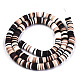 Handmade Polymer Clay Beads Strands CLAY-R089-6mm-090-2