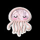 Pinzas para el cabello de cocodrilo acrílico con medusas con tema del océano OHAR-A009-01G-2