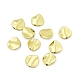 めっき合金ビーズラック  不規則な楕円形  ライトゴールド  12x12.5x3mm  穴：1.4mm PALLOY-I216-34LG-3