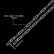 Chaîne de trombone en 304 acier inoxydable CHS-UN0001-02P-6