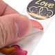 Valentine's Day Round Paper Stickers X-DIY-I107-03B-4