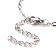 304 bracelet chaîne forçat en acier inoxydable pour homme femme BJEW-E031-05I-P-3
