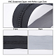 服飾材料  PVCクローズドエンドジッパー  リフレクトライトクロス付き  グレー  3x0.25cm FIND-WH0063-28-4