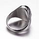 316L Surgical Stainless Steel Resin Finger Rings RJEW-P115-04-3