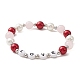 Bracelet extensible en perles de coquillage BJEW-TA00281-1