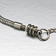 304 acero inoxidable pulseras de cadenas de serpiente redondas europeas STAS-J015-04-3
