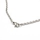 304 collar de cadena de cable de acero inoxidable de moda STAS-A028-N081P-3