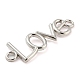 Alloy Word Love Connector Charms FIND-G065-22P-2
