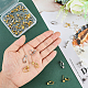 SUPERFINDINGS 48Pcs 2 Style Brass Clip-on Earring Findings Platinum Golden Screw Back Ear Wire Non Pierced Earring Converter with Loop Screw Earring Clips for Jewelry Making KK-FH0004-53-4