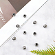Unicraftale ca. 10 stück fass europäische perlen 4.5mm große loch perlen metall Abstandsperlen 8.5mm edelstahl lose perlen antike silberperlen für diy armband halskette schmuckherstellung STAS-UN0005-58-5