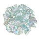 Placage uv perles d'émail acrylique irisé arc-en-ciel X-OACR-G012-08-4