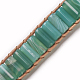 Natural Agate Cord Beaded Bracelets BJEW-E351-04C-3