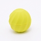 プラスチック製の空のリップクリーム球体容器  化粧品包装リップクリームボール  黄緑  4.2cm  内径：2.8のCM  容量：7g（0.23液量オンス）  4個/セット MRMJ-WH0064-26C-1