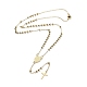 202 collane di perline rosario in acciaio inox NJEW-D060-01B-G-1