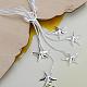 Laiton étoile de mer bracelets de breloque pour les femmes BJEW-BB12498-5