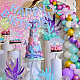 AHANDMAKER Mermaid Birthday Party Decoration Supplies Mermaid Happy Birthday Banner Little Mermaid Under the Sea Theme Party Decoration Craft Hang Tags with String for Party Favor Paper Tags HJEW-WH0042-86-6