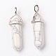 Pendentifs pointus synthétiques howlite G-F295-03C-4